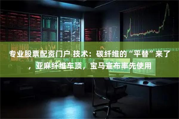 专业股票配资门户 技术：碳纤维的“平替”来了，亚麻纤维车顶，宝马宣布率先使用